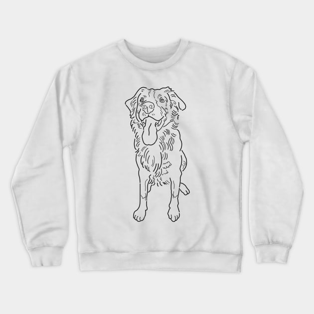 Plenty of Pets---Duck Toller (centered) Crewneck Sweatshirt by ambersolbergart